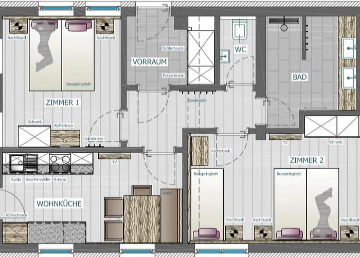 Wandspitz شقة تكس